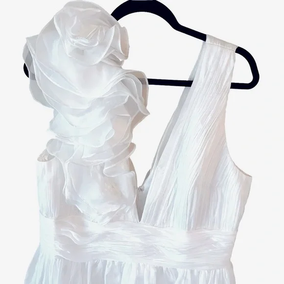 ⭐️SOLD⭐️Mac Duggal Vintage Style Floral Gown Wedding Bride Sz 14 - Picture 15 of 17